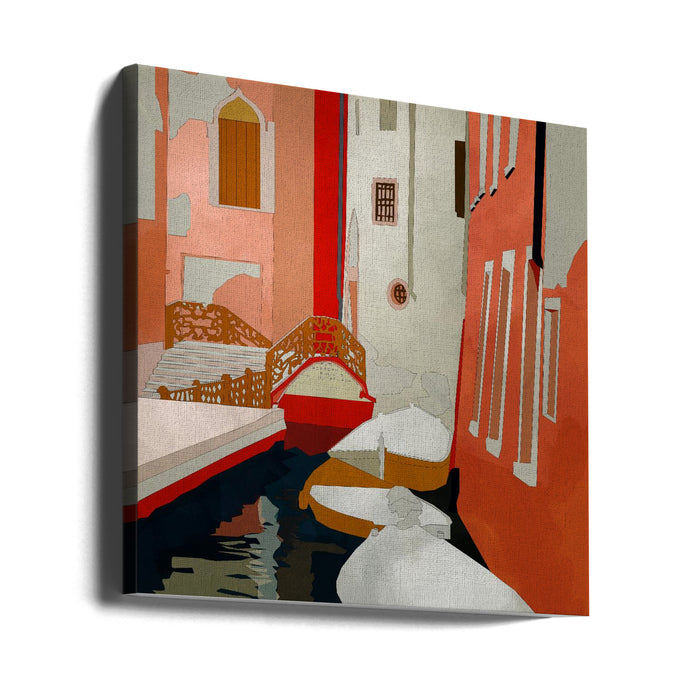 Venedig2 by Ana Rut Bre Square Canvas Print Art for Modern Home Decor. Decorate your office or living room with canvas artwork