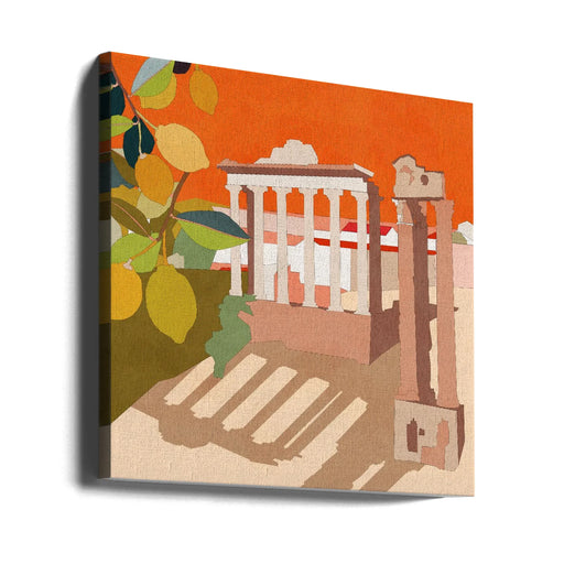 Rom 3 by Ana Rut Bre Square Canvas Print Art for Modern Home Decor. Decorate your office or living room with canvas artwork