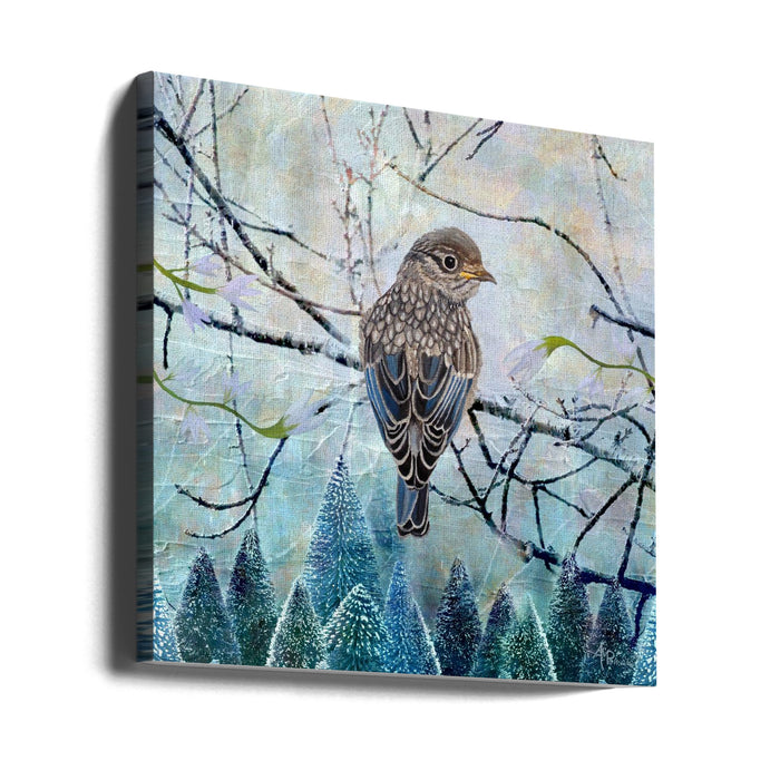 Winter Glow by Angeles M. Pomata Square Canvas Print Art for Modern Home Decor. Decorate your office or living room with canvas artwork