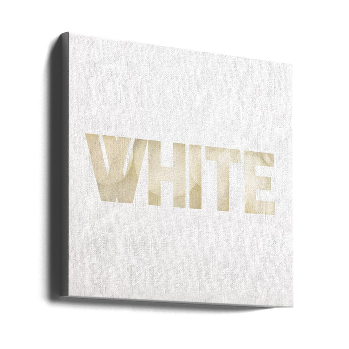 White by Julia Ramiro Square Canvas Print Art for Modern Home Decor. Decorate your office or living room with canvas artwork