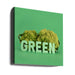 Green.1 by Julia Ramiro Square Canvas Print Art for Modern Home Decor. Decorate your office or living room with canvas artwork