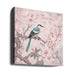 Pastel Pink Springbird by Andrea Haase Square Canvas Print Art for Modern Home Decor. Decorate your office or living room with canvas artwork