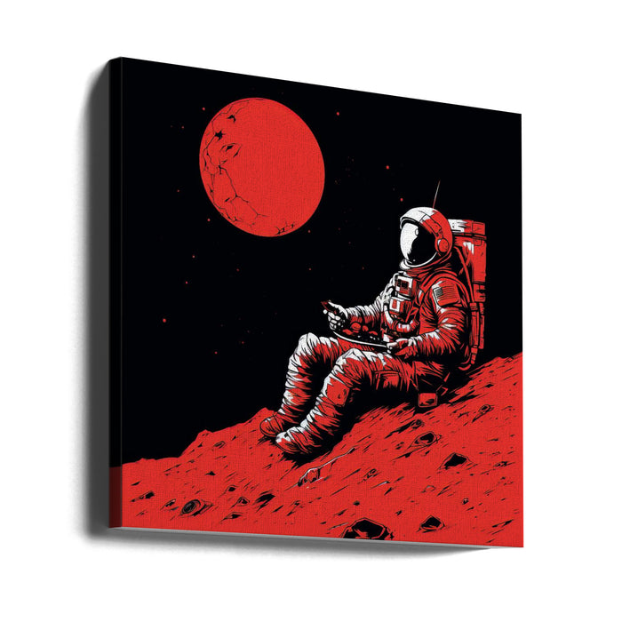 Moon 2 by Bilge Paksoylu Square Canvas Print Art for Modern Home Decor. Decorate your office or living room with canvas artwork