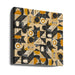 Mid Century Grid Pattern Eight by Little Dean Square Canvas Print Art for Modern Home Decor. Decorate your office or living room with canvas artwork