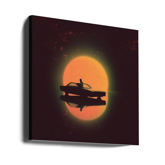 NightDrive by Samantha Hearn Square Canvas Print Art for Modern Home Decor. Decorate your office or living room with canvas artwork