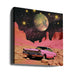 SpaceRide 3.0 by Samantha Hearn Square Canvas Print Art for Modern Home Decor. Decorate your office or living room with canvas artwork