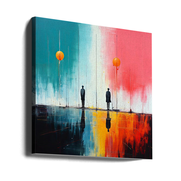 Second World 6 by Justyna Jaszke Square Canvas Print Art for Modern Home Decor. Decorate your office or living room with canvas artwork