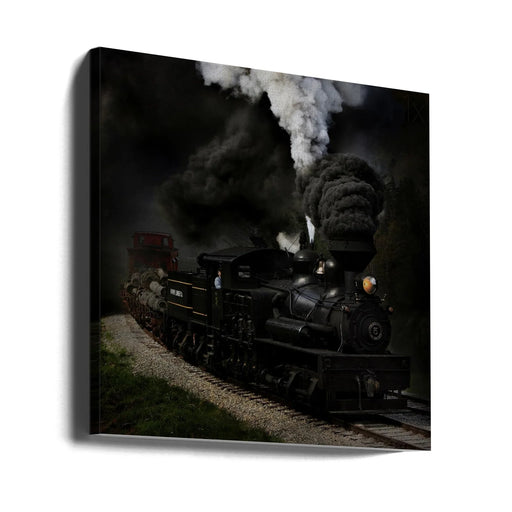 Blow That Whistle by Chuck Gordon Square Canvas Print Art for Modern Home Decor. Decorate your office or living room with canvas artwork