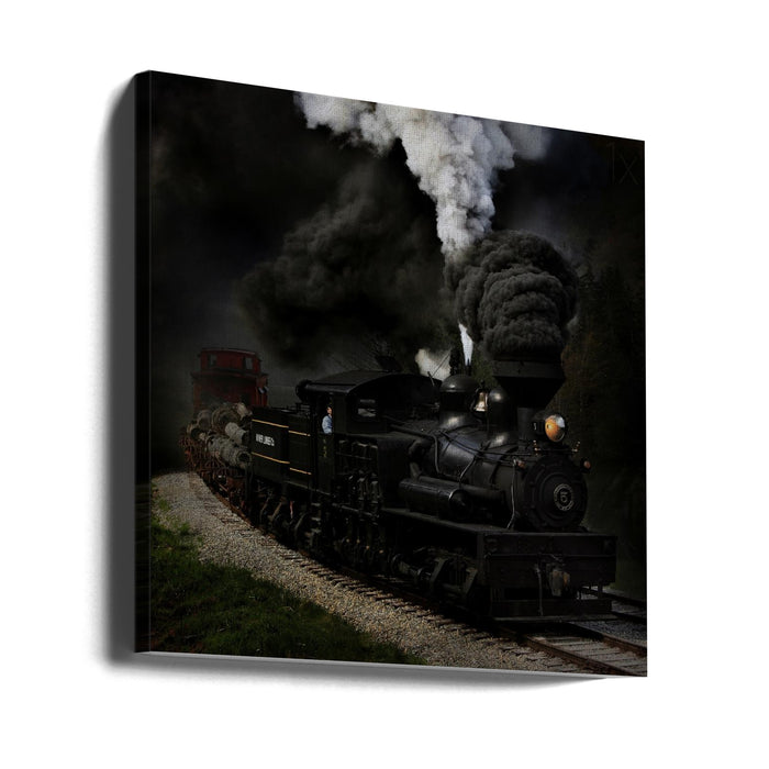 Blow That Whistle by Chuck Gordon Square Canvas Print Art for Modern Home Decor. Decorate your office or living room with canvas artwork