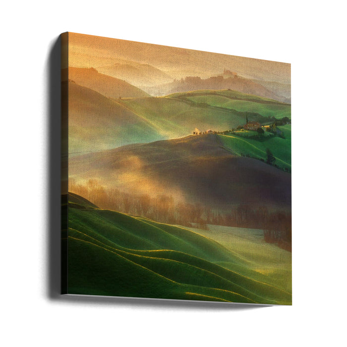 Morning Dreams by Krzysztof Browko Square Canvas Print Art for Modern Home Decor. Decorate your office or living room with canvas artwork