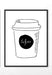 Inspirational COFFEE HUSTLE WORK art Motivational Modern