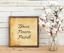 Custom quote Sign artwork décor text framed canvas