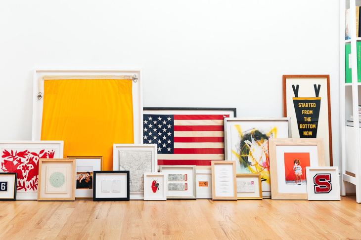 Black wood picture frame Custom Framing picture frame shop New Jersey Poster framing wall art 