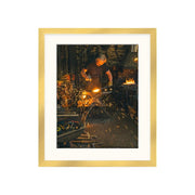 Modern Flat Lighting Gold Picture Frame  shopmodernmemory.com 