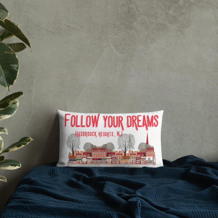 Hasbrouck Heights New Jersey Follow your Dream Pillow Case - Modern Memory Design Picture frames - New Jersey Frame shop custom framing