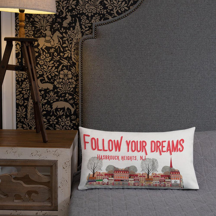 Hasbrouck Heights New Jersey Follow your Dream Pillow Case - Modern Memory Design Picture frames - New Jersey Frame shop custom framing
