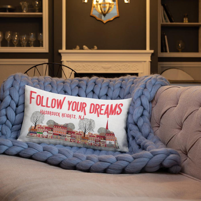 Hasbrouck Heights New Jersey Follow your Dream Pillow Case - Modern Memory Design Picture frames - New Jersey Frame shop custom framing