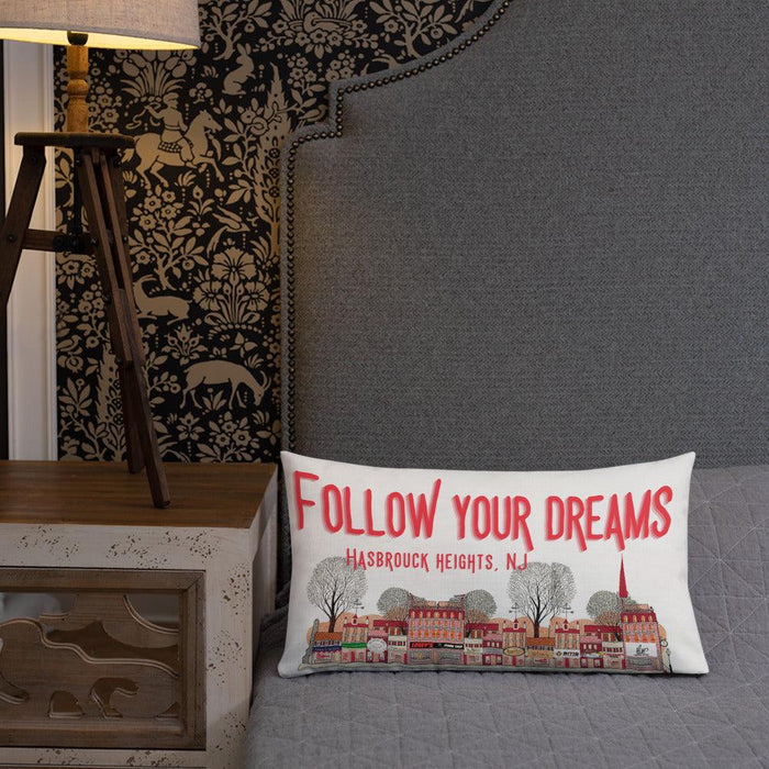 Hasbrouck Heights New Jersey Follow your Dream Pillow Case - Modern Memory Design Picture frames - New Jersey Frame shop custom framing