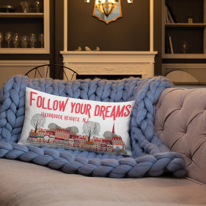Hasbrouck Heights New Jersey Follow your Dream Pillow Case - Modern Memory Design Picture frames - New Jersey Frame shop custom framing