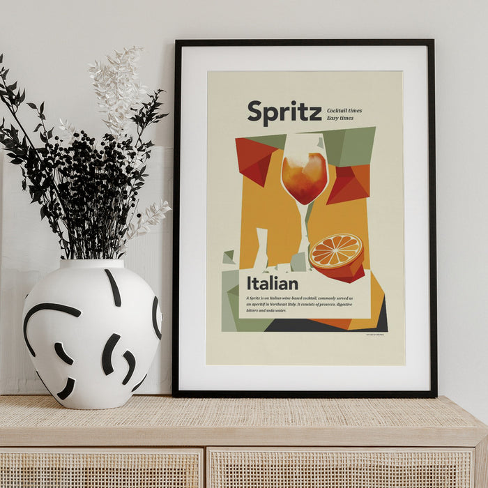 Aperol spritz print - Dion Gem Framed Art | Home or Office Art