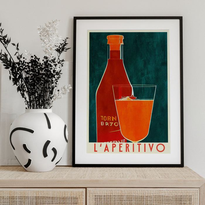 L&#039;aperitivo - Bo Anderson Framed Art | Home or Office Art