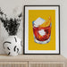 Negroni Sunshine Yellow - Alice Straker Framed Art | Home or Office Art