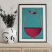 Wine Dive - Andreas Magnusson Framed Art | Home or Office Art