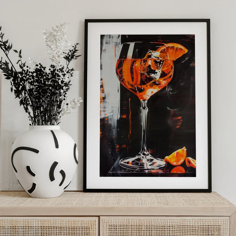 Aperol Spritz Dark Edition - Andreas Magnusson Framed Art | Home or Office Art