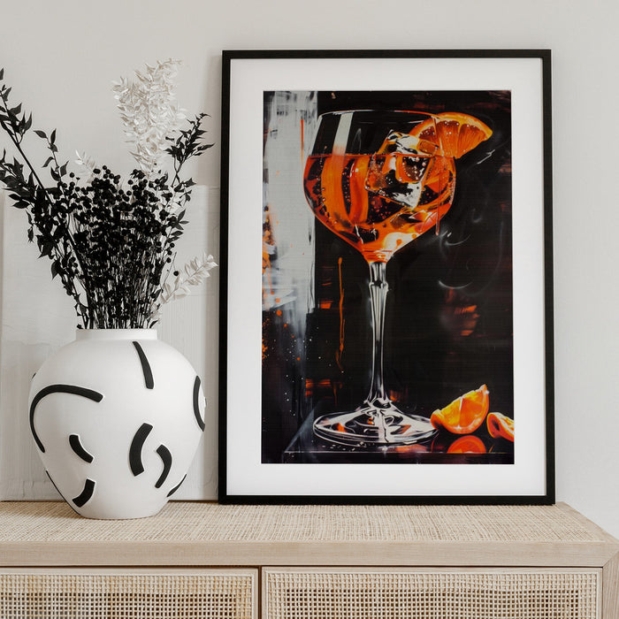 Aperol Spritz Dark Edition - Andreas Magnusson Framed Art | Home or Office Art