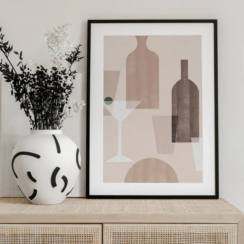 Martini - Kit Agar Framed Art | Home or Office Art