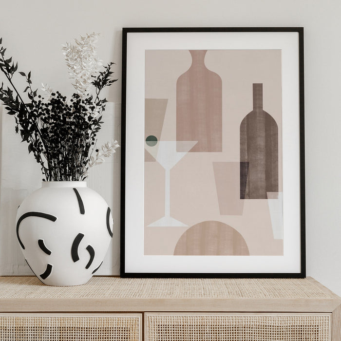 Martini - Kit Agar Framed Art | Home or Office Art
