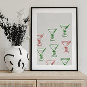 Martinis - ART of living Framed Art | Home or Office Art