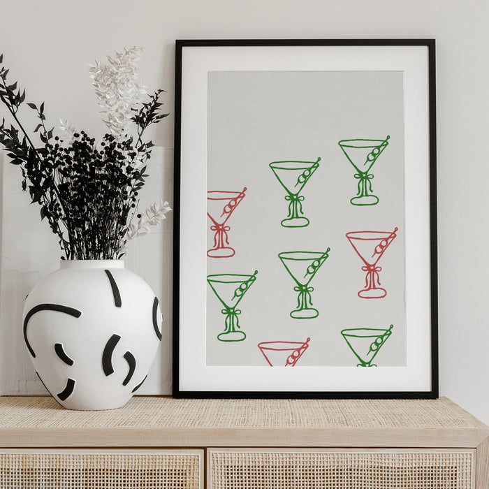 Martinis - ART of living Framed Art | Home or Office Art