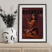 Babes of Bourbon Cant Touch This. Sexy Retro Pin Up Girl Whiskey Art - The Whiskey Ginger Framed Art | Home or Office Art