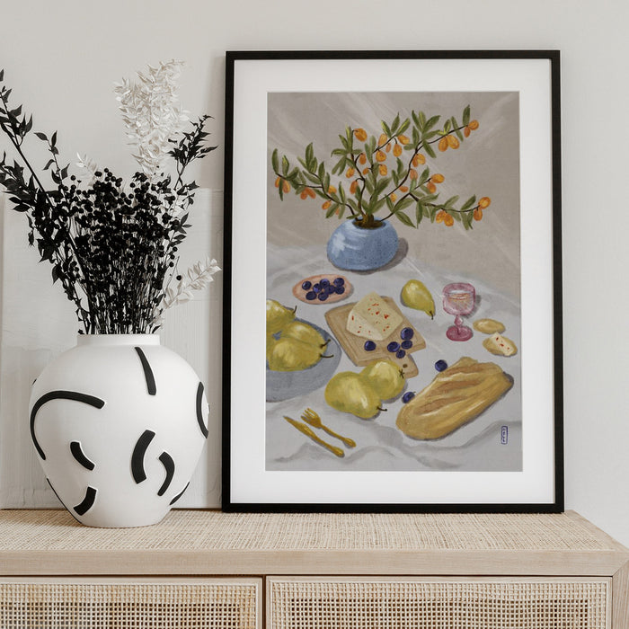 Gin and Tonic In the Afternoon Sun Illustration - Dirkie Nell Framed Art | Home or Office Art