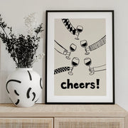 Cheers! Wine Celebration - Rio Soléy Framed Art | Home or Office Art