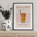 Refreshing Glass of Iced Coffee - Nazma Khokhar Framed Art | Home or Office Art