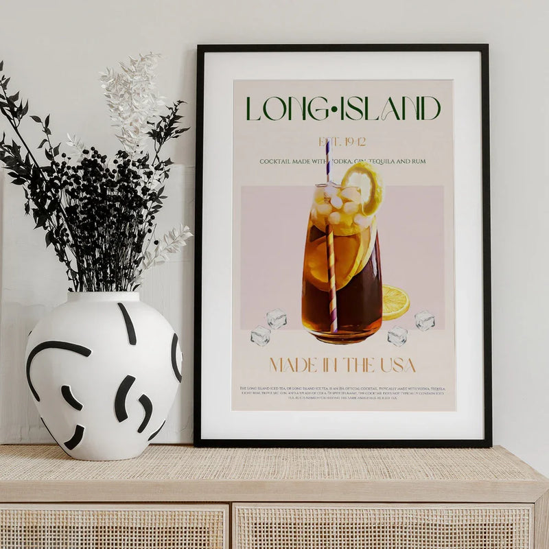 Island Cocktail Delight - Nazma Khokhar Framed Art | Home or Office Art