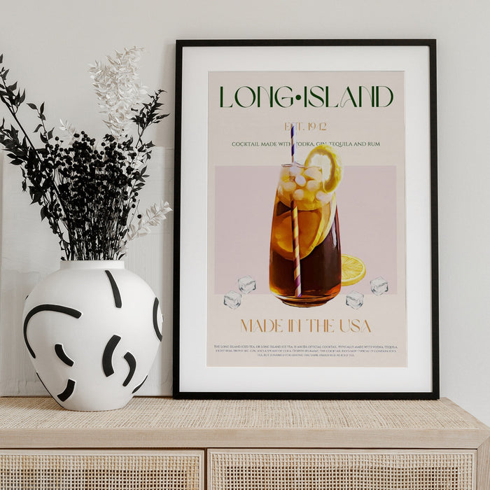 Island Cocktail Delight - Nazma Khokhar Framed Art | Home or Office Art
