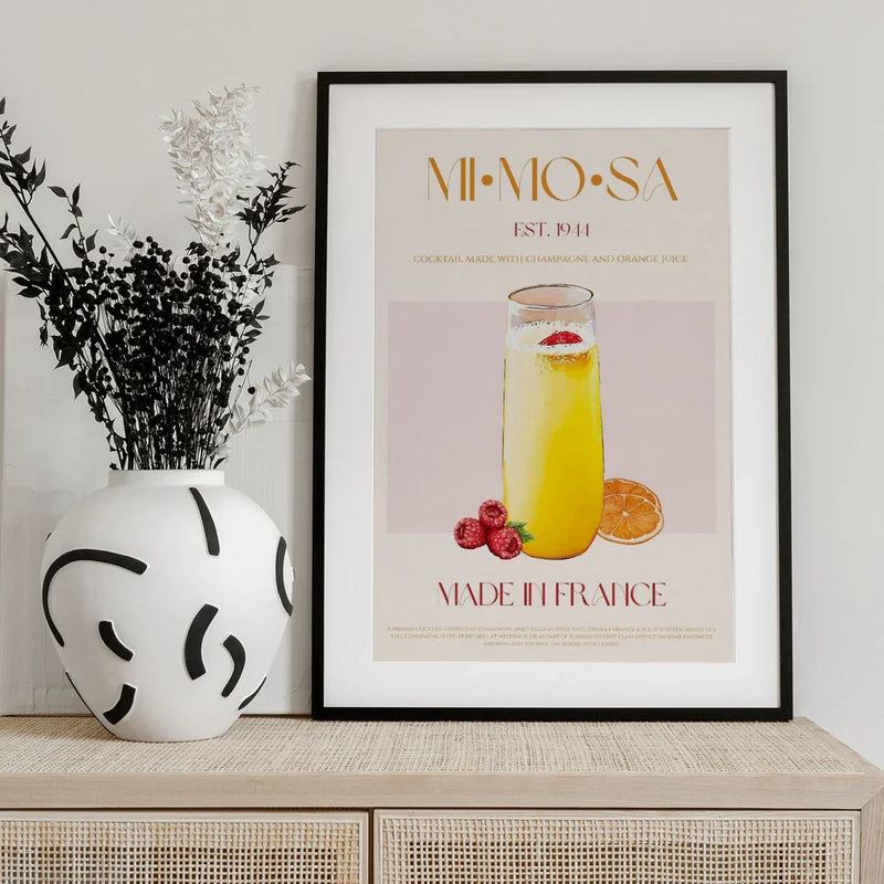 French Sunrise Sip - Nazma Khokhar Framed Art | Home or Office Art