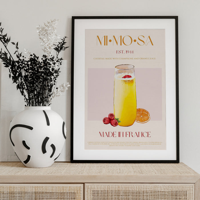 French Sunrise Sip - Nazma Khokhar Framed Art | Home or Office Art