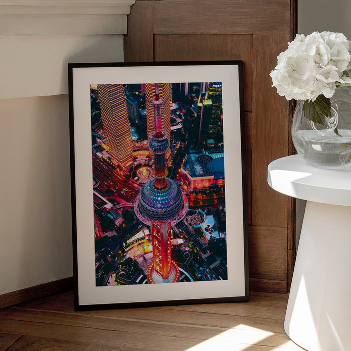 Oriental Pearl Tower Framed Art Carmine Chiriacò | Home or Office Art