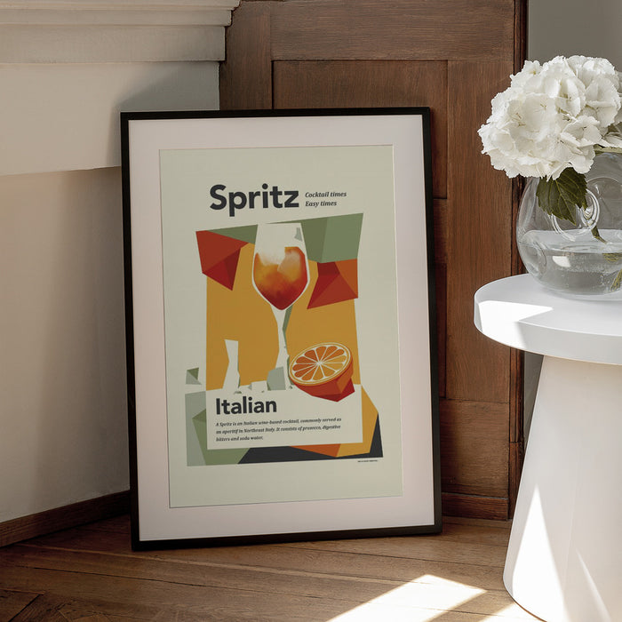Aperol spritz print - Dion Gem Framed Art | Home or Office Art
