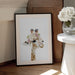 Floral Baby Giraffe Framed Art Lola Peacock | Home or Office Art