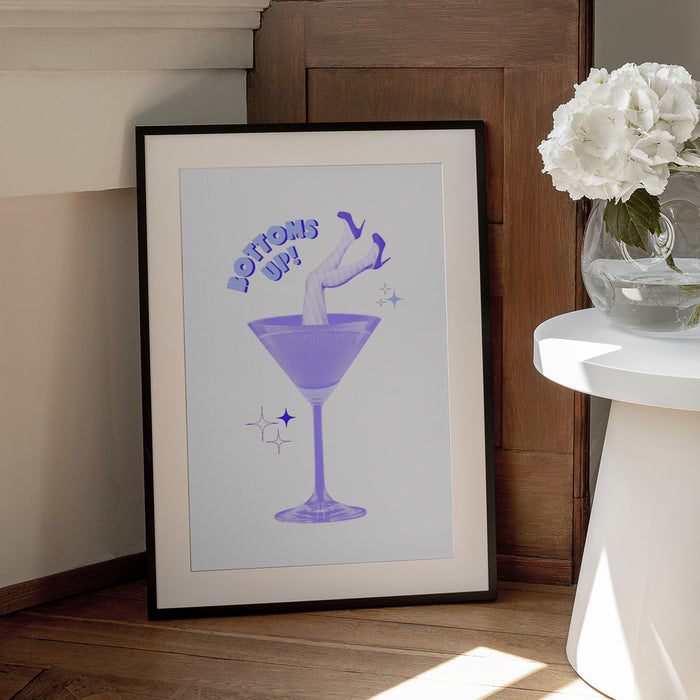 Cocktail Glam Dive - Athene Fritsch Framed Art | Home or Office Art