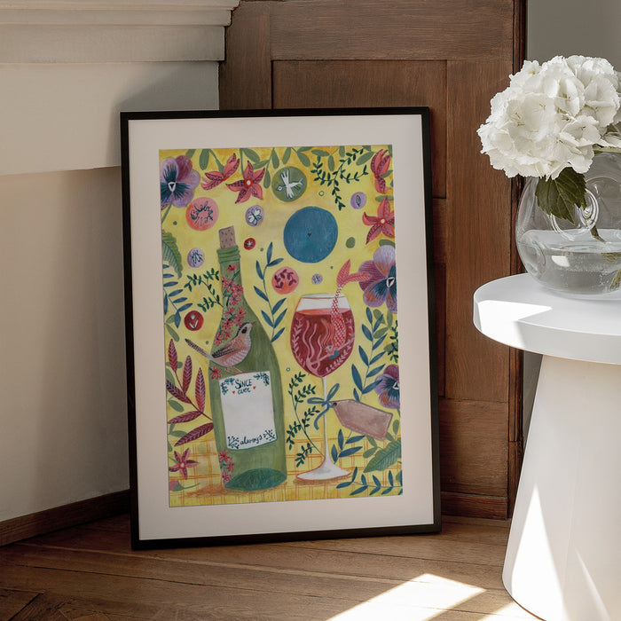 Mermaid Wine - Caroline Bonne Müller Framed Art | Home or Office Art