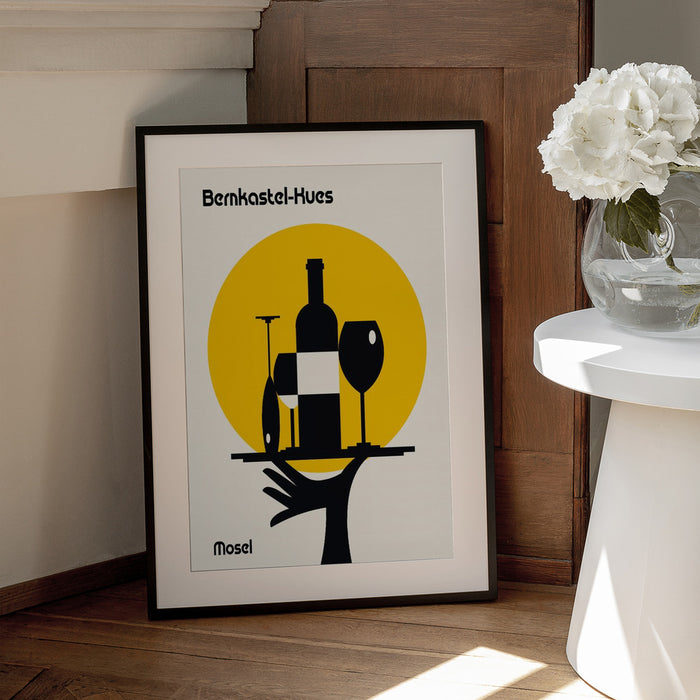 Mosel Wine Minimalist Print - Retrodrome Framed Art | Home or Office Art