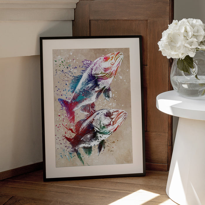 Sport Fishing 1 - Justyna Jaszke Framed Art | Home or Office Art