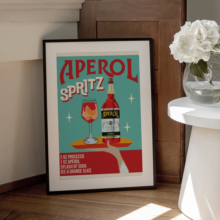 Aperol Spritz - WallChart Art Studio Framed Art | Home or Office Art