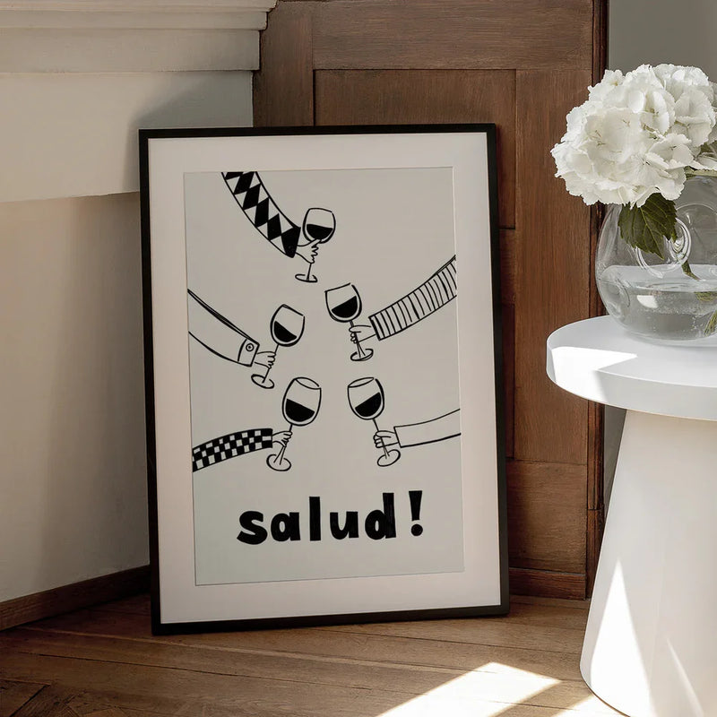 Pictufy Festive Salud Red A2 - Rio Soléy Framed Art | Home or Office Art